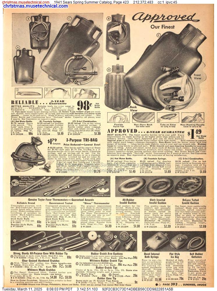 1941 Sears Spring Summer Catalog, Page 423