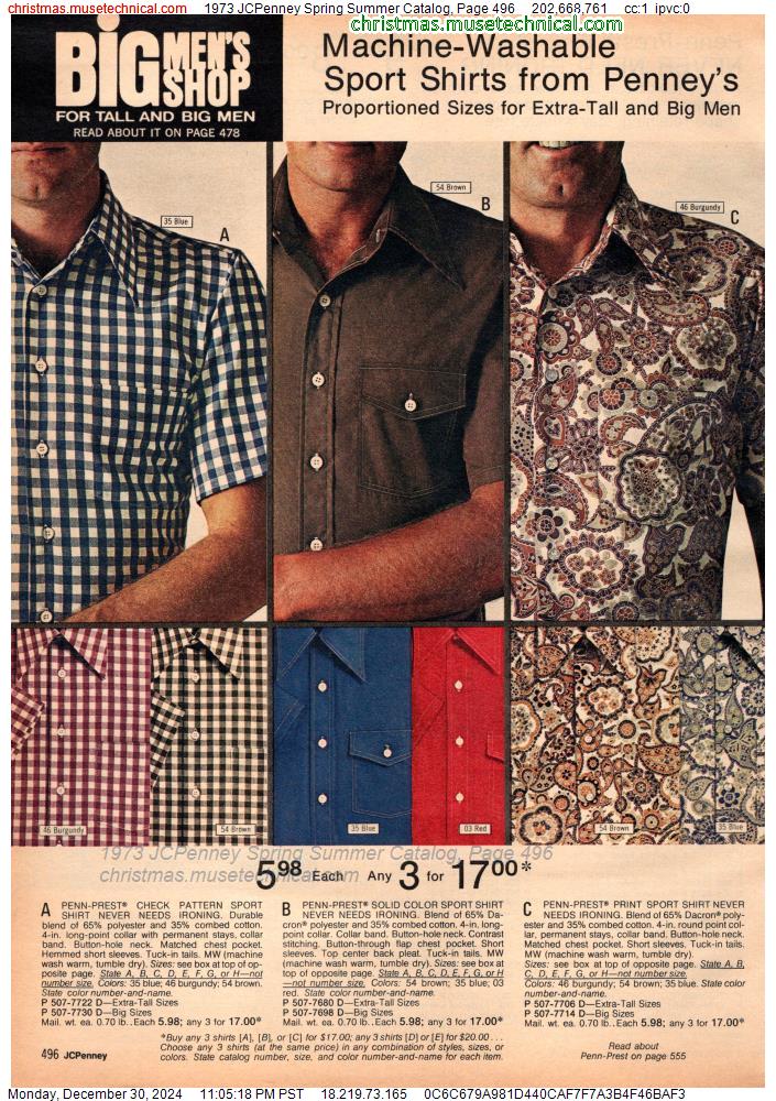 1973 JCPenney Spring Summer Catalog, Page 496