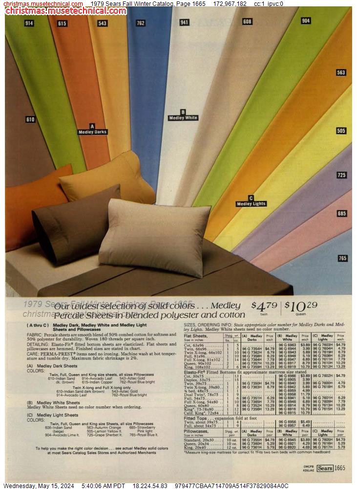 1979 Sears Fall Winter Catalog, Page 1665