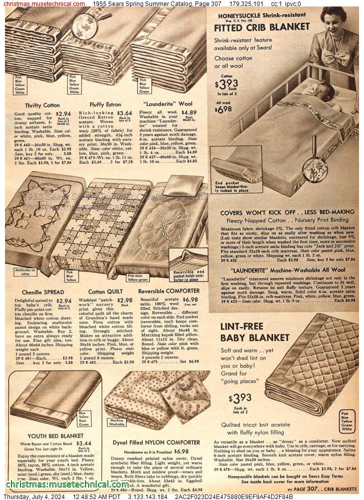1955 Sears Spring Summer Catalog, Page 307
