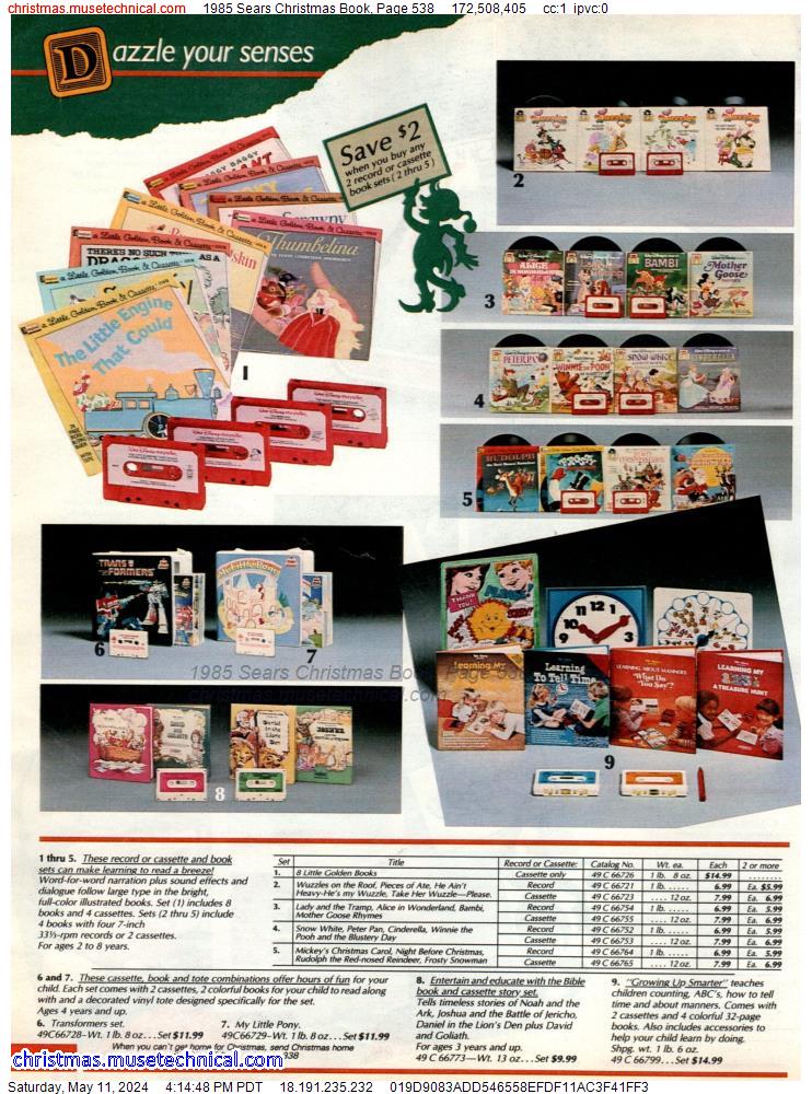 1985 Sears Christmas Book, Page 538