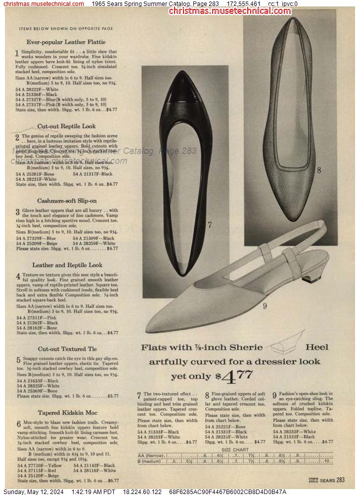 1965 Sears Spring Summer Catalog, Page 283