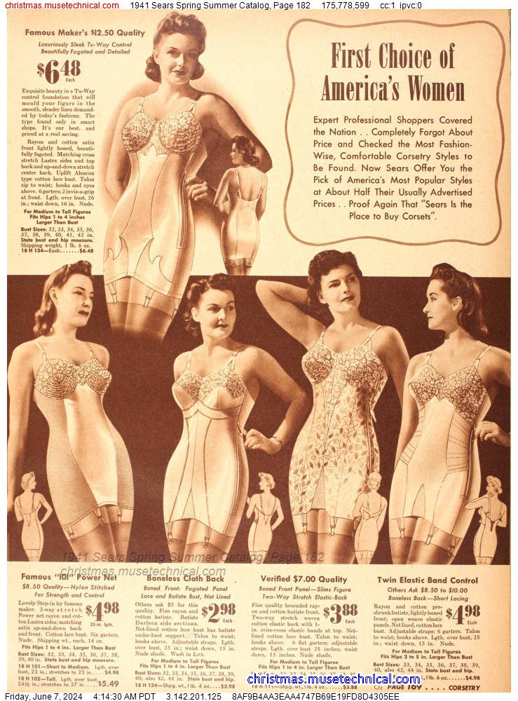 1941 Sears Spring Summer Catalog, Page 182