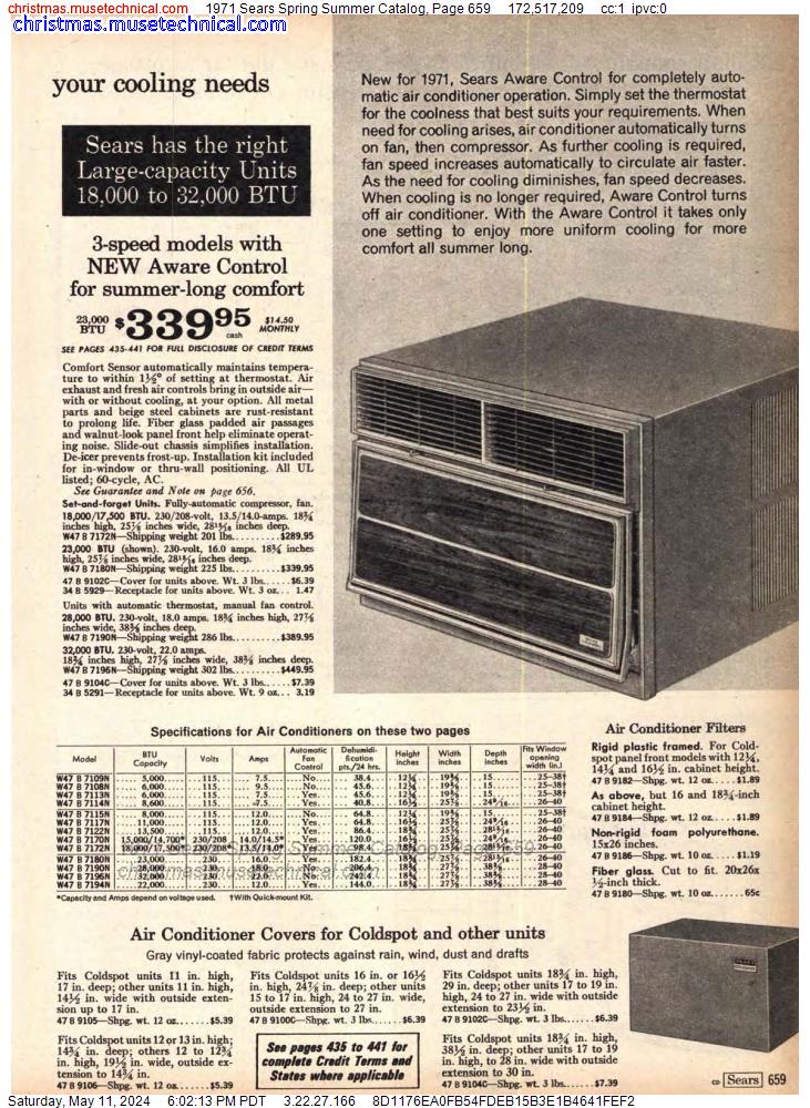 1971 Sears Spring Summer Catalog, Page 659