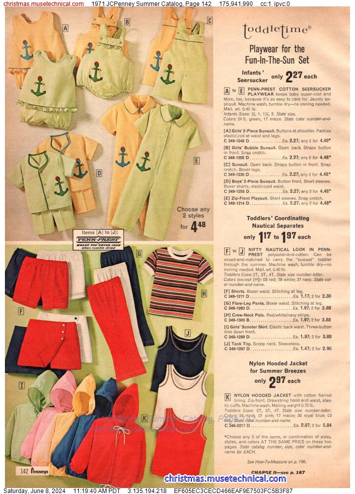 1971 JCPenney Summer Catalog, Page 142