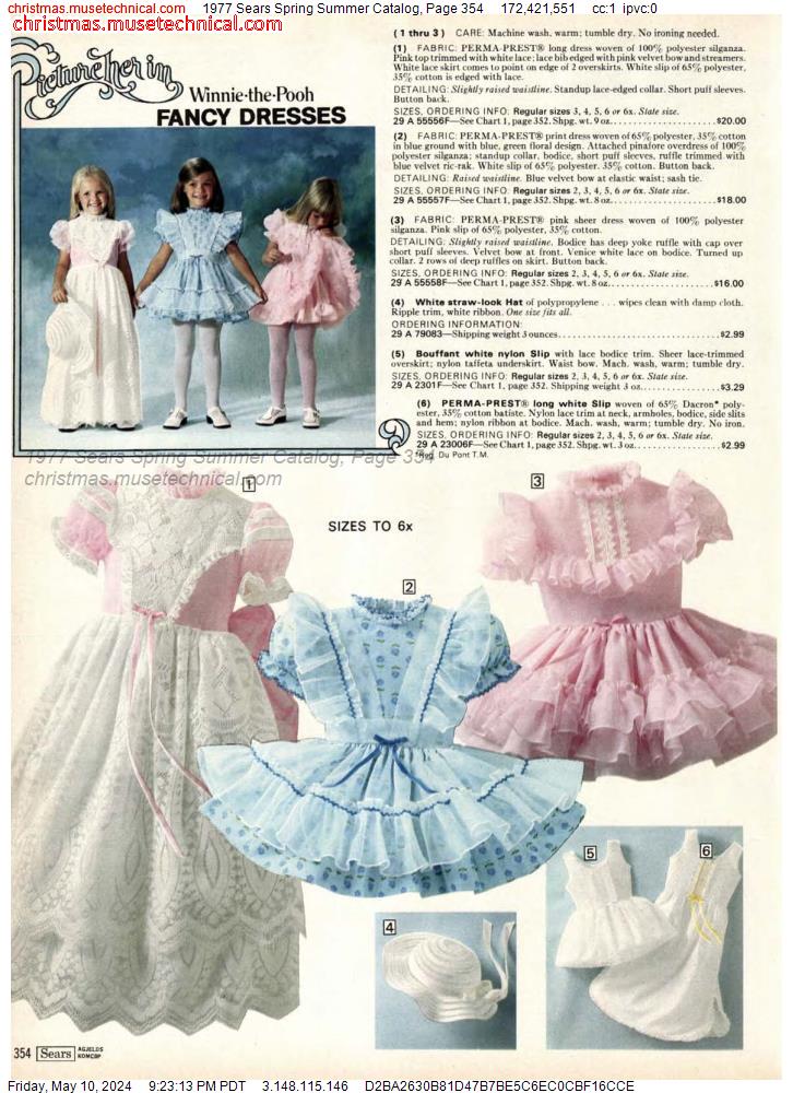 1977 Sears Spring Summer Catalog, Page 354