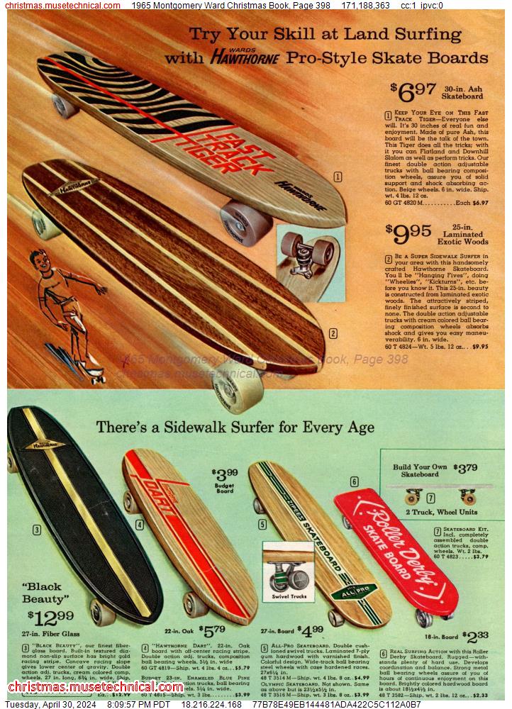 1965 Montgomery Ward Christmas Book, Page 398