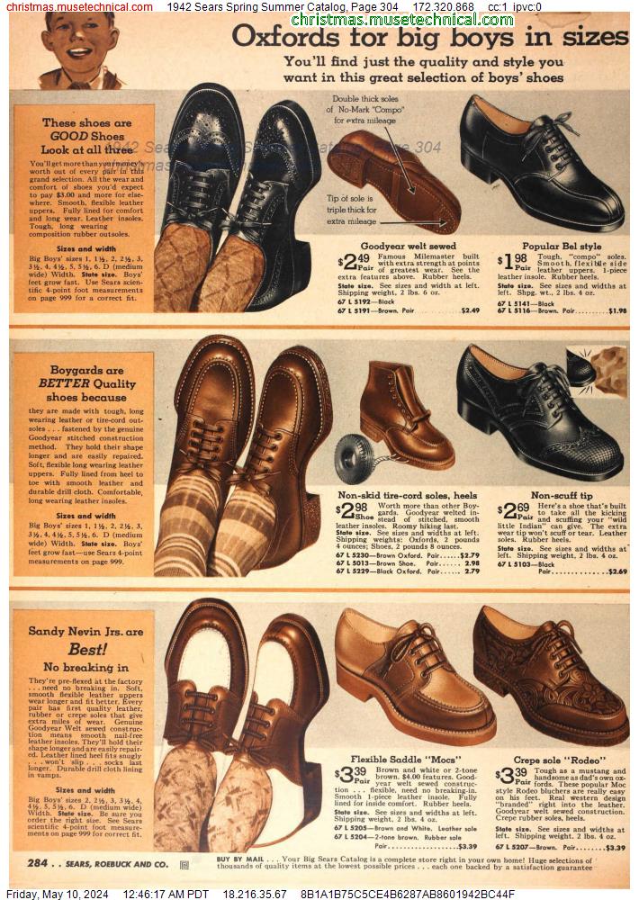 1942 Sears Spring Summer Catalog, Page 304