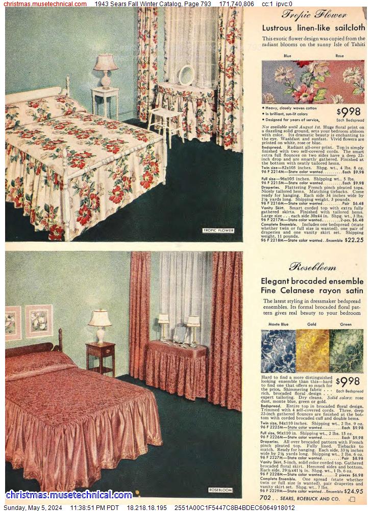 1943 Sears Fall Winter Catalog, Page 793