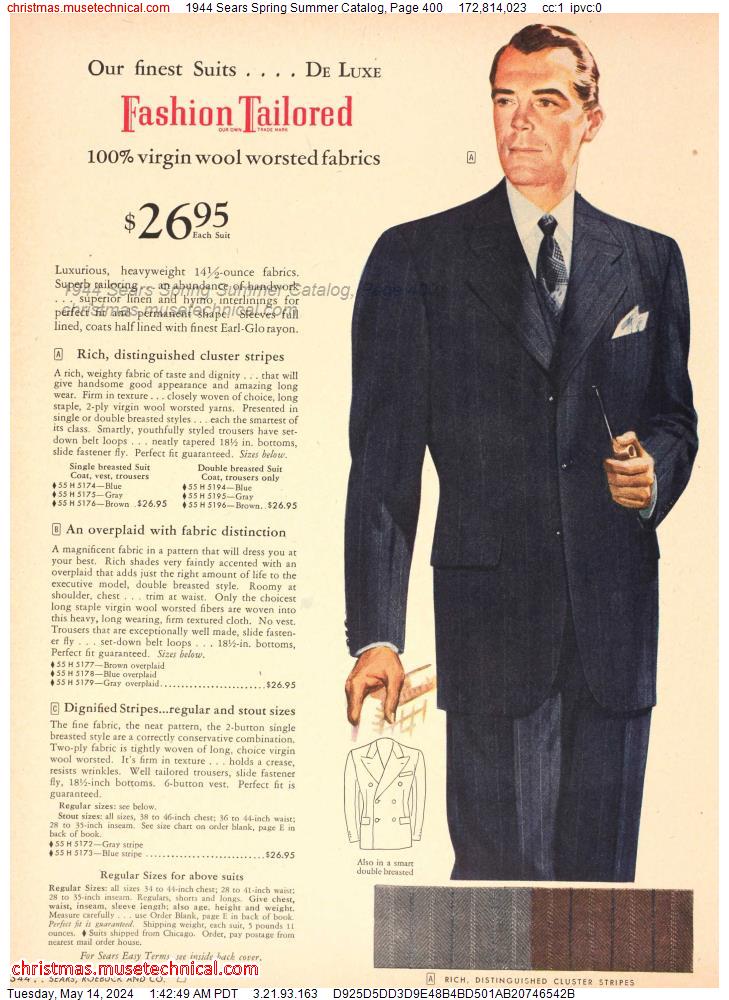1944 Sears Spring Summer Catalog, Page 400