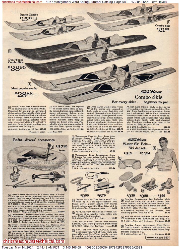 1967 Montgomery Ward Spring Summer Catalog, Page 583