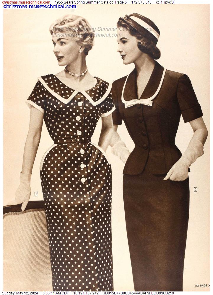 1955 Sears Spring Summer Catalog, Page 5