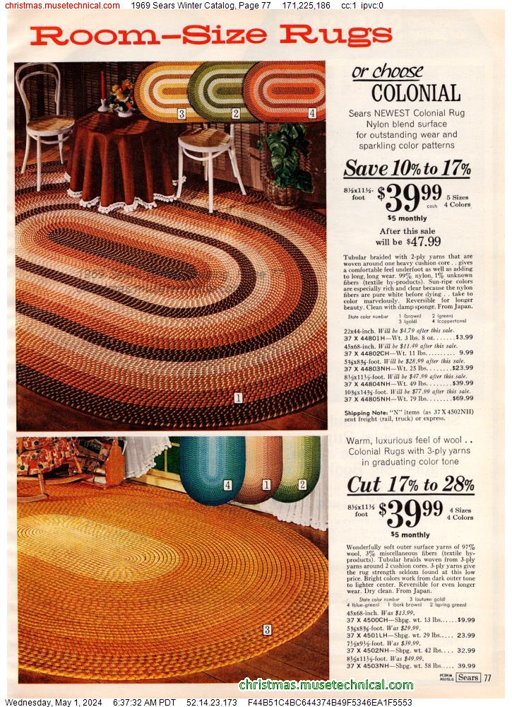 1969 Sears Winter Catalog, Page 77