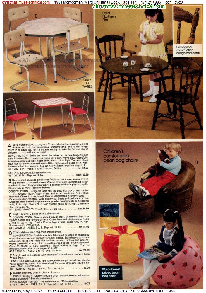 1981 Montgomery Ward Christmas Book, Page 447