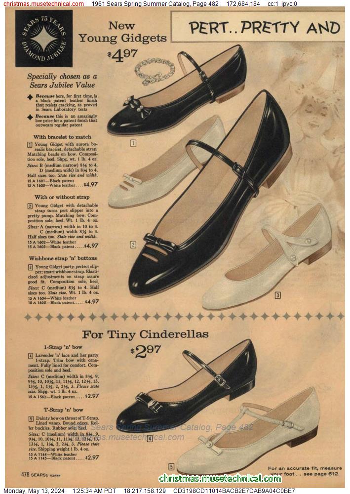 1961 Sears Spring Summer Catalog, Page 482