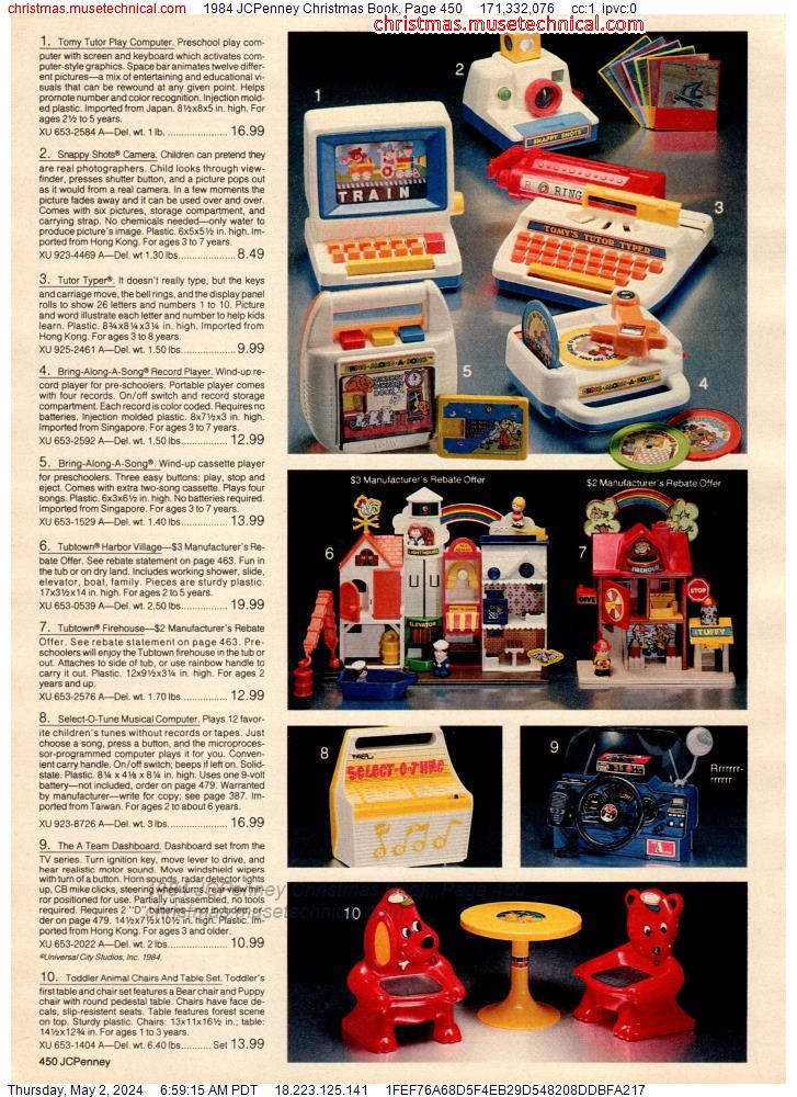 1984 JCPenney Christmas Book, Page 450