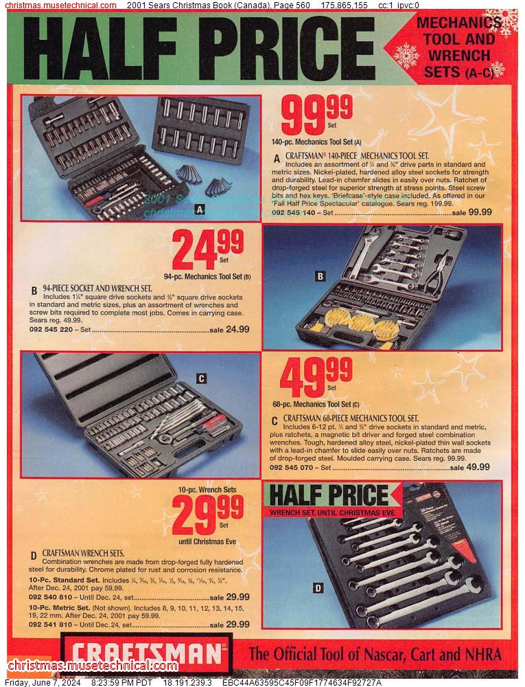 2001 Sears Christmas Book (Canada), Page 560