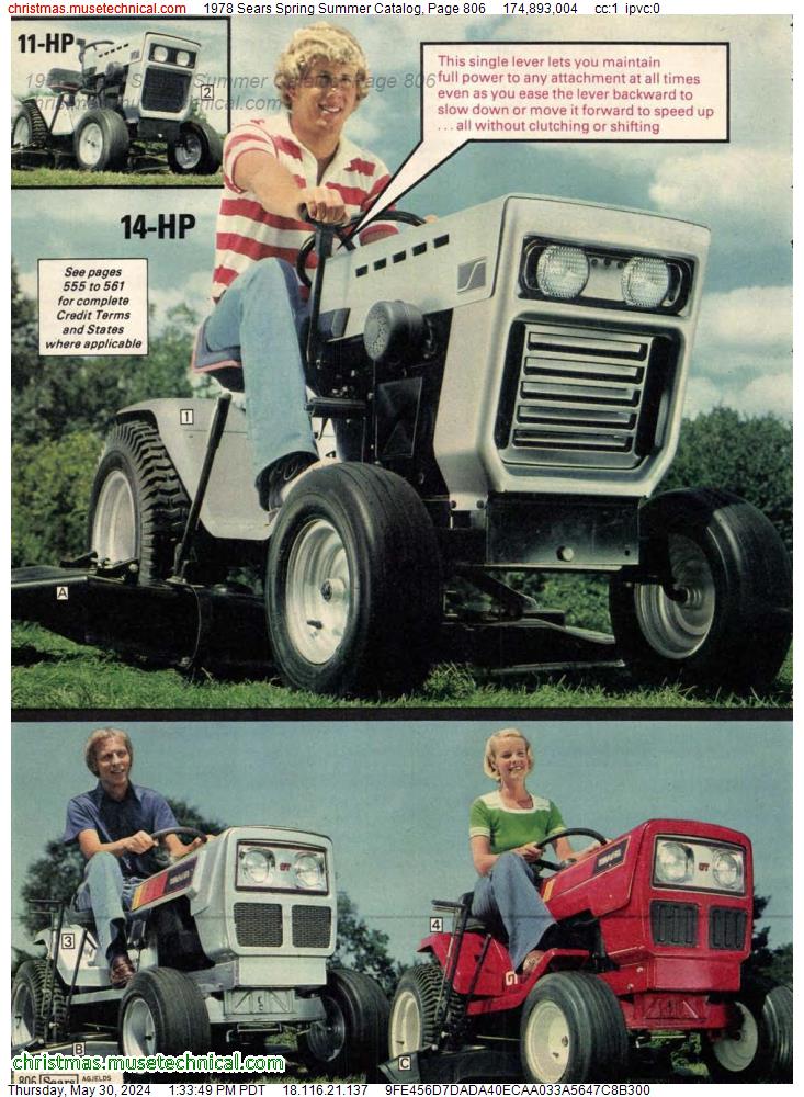 1978 Sears Spring Summer Catalog, Page 806
