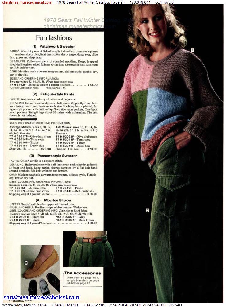1978 Sears Fall Winter Catalog, Page 24