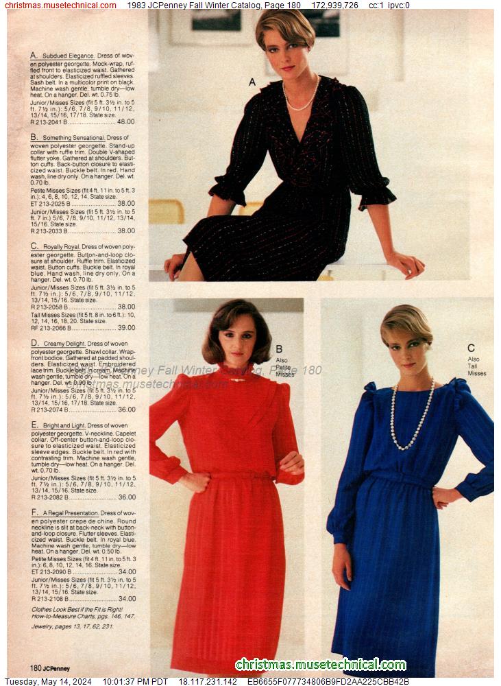 1983 JCPenney Fall Winter Catalog, Page 180