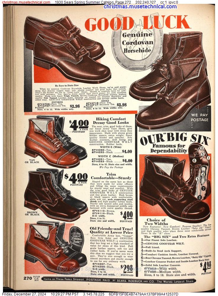 1930 Sears Spring Summer Catalog, Page 272