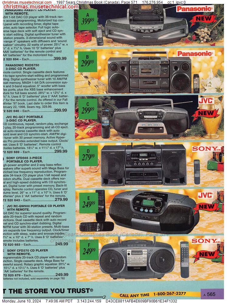 1997 Sears Christmas Book (Canada), Page 571
