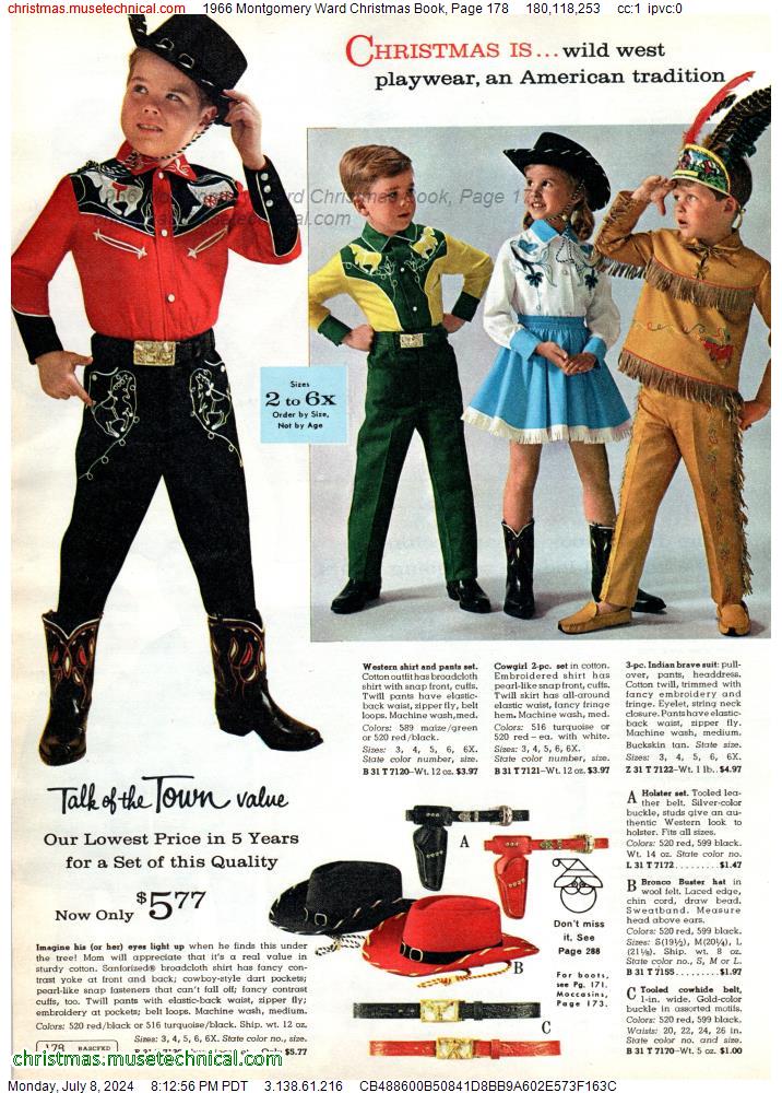 1966 Montgomery Ward Christmas Book, Page 178