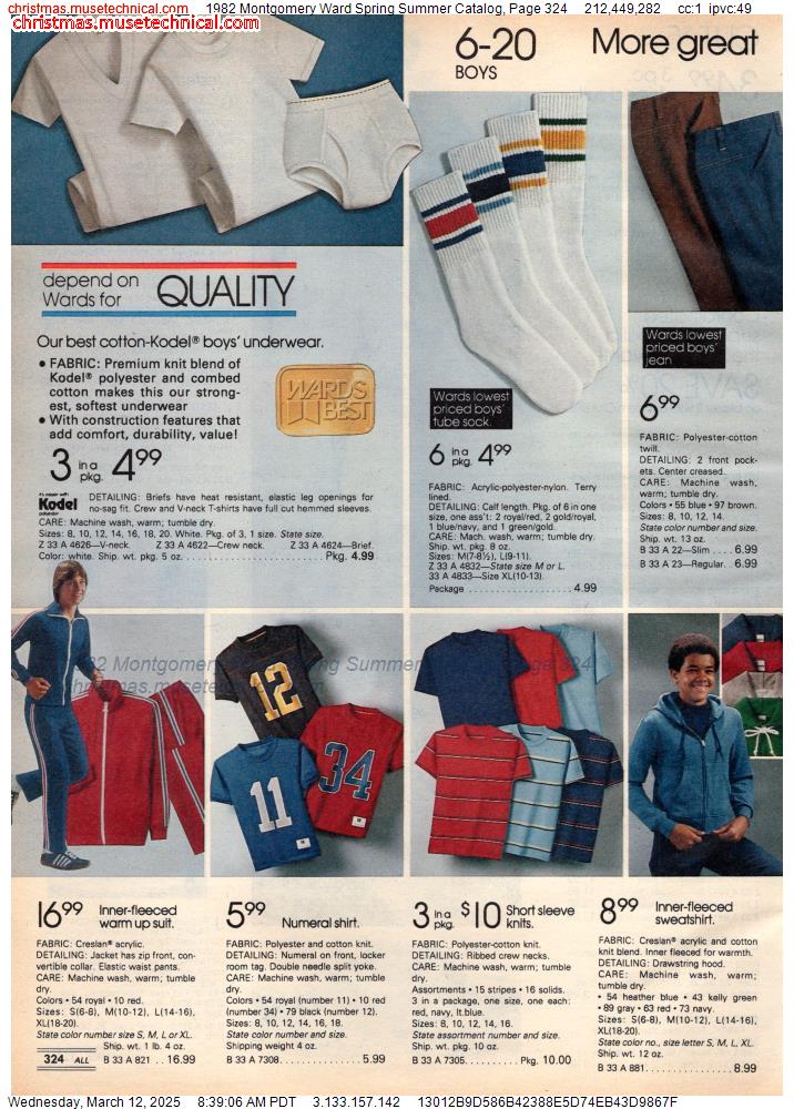 1982 Montgomery Ward Spring Summer Catalog, Page 324