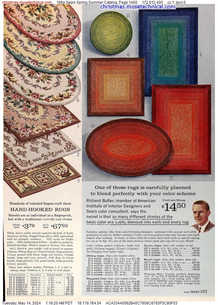 1964 Sears Spring Summer Catalog, Page 1450
