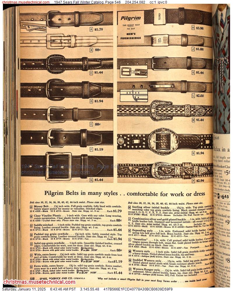 1947 Sears Fall Winter Catalog, Page 546