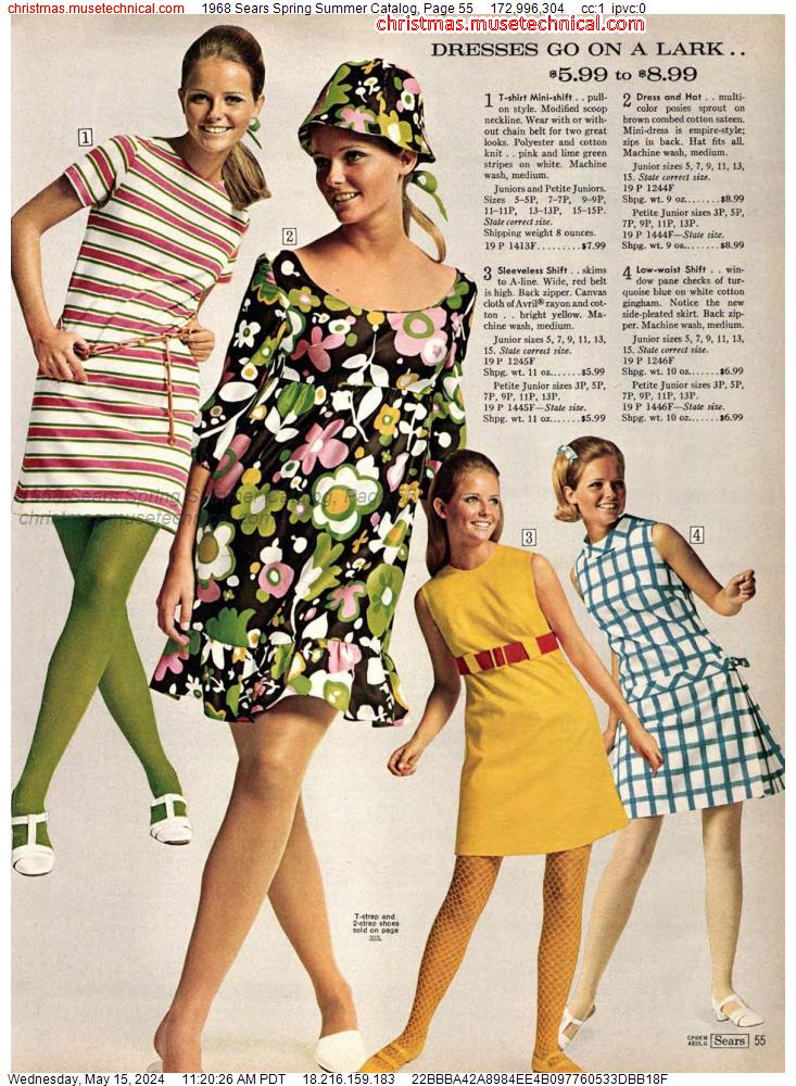 1968 Sears Spring Summer Catalog, Page 55