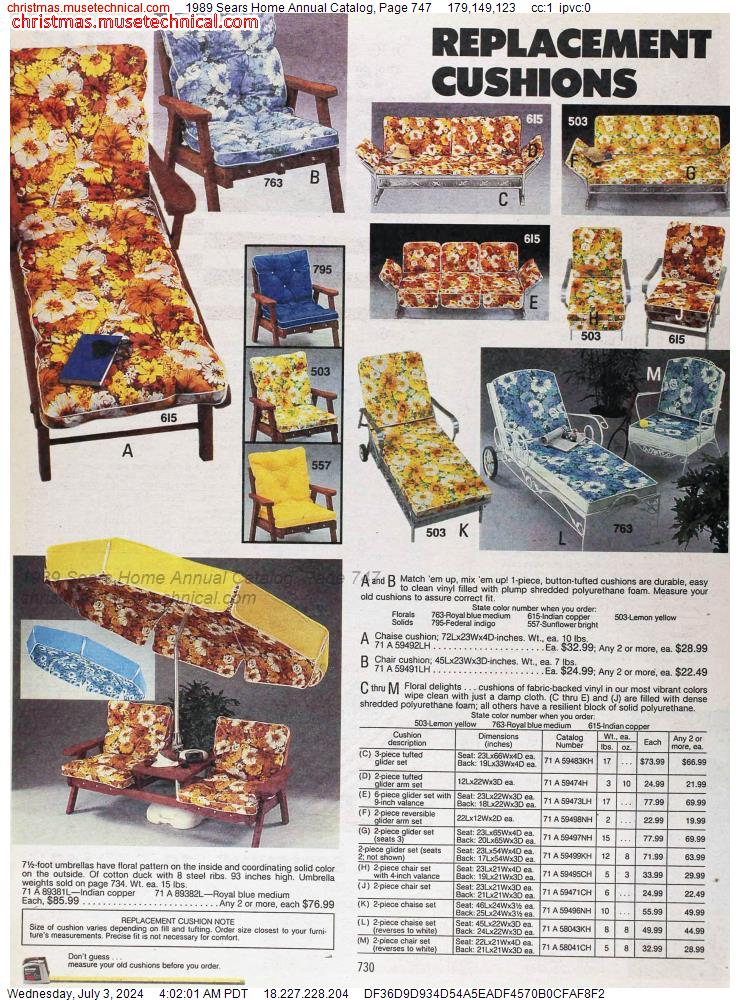 1989 Sears Home Annual Catalog, Page 747