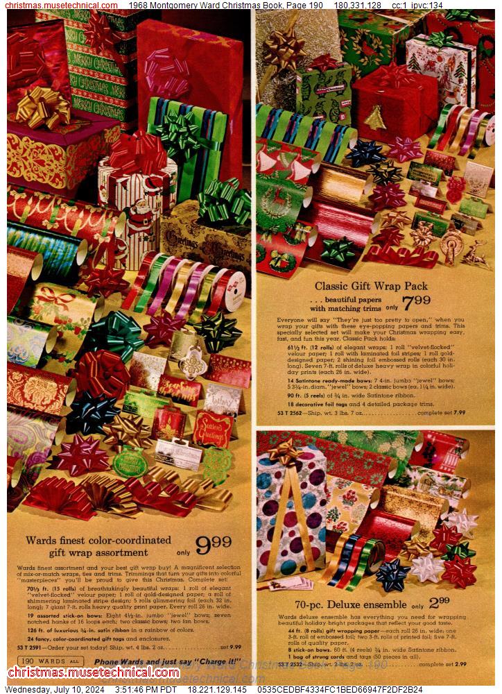 1968 Montgomery Ward Christmas Book, Page 190