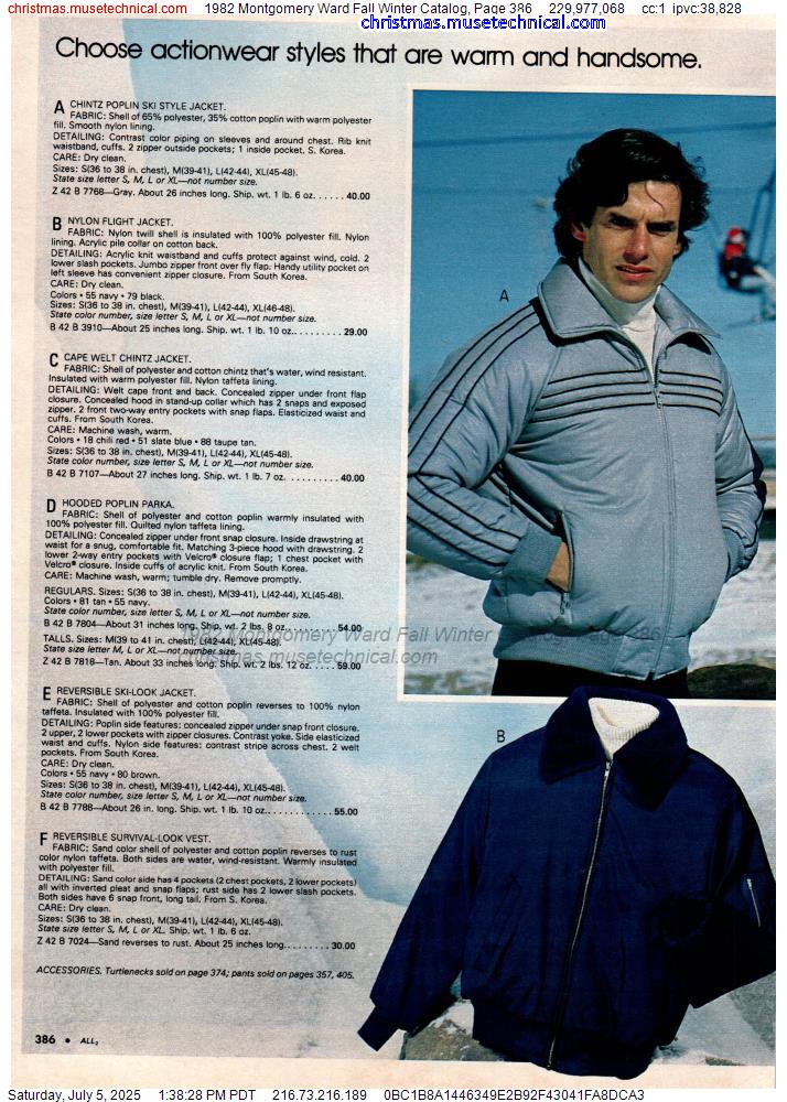 1982 Montgomery Ward Fall Winter Catalog, Page 386