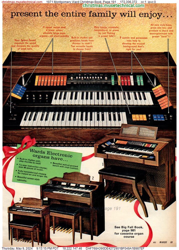 1971 Montgomery Ward Christmas Book, Page 191