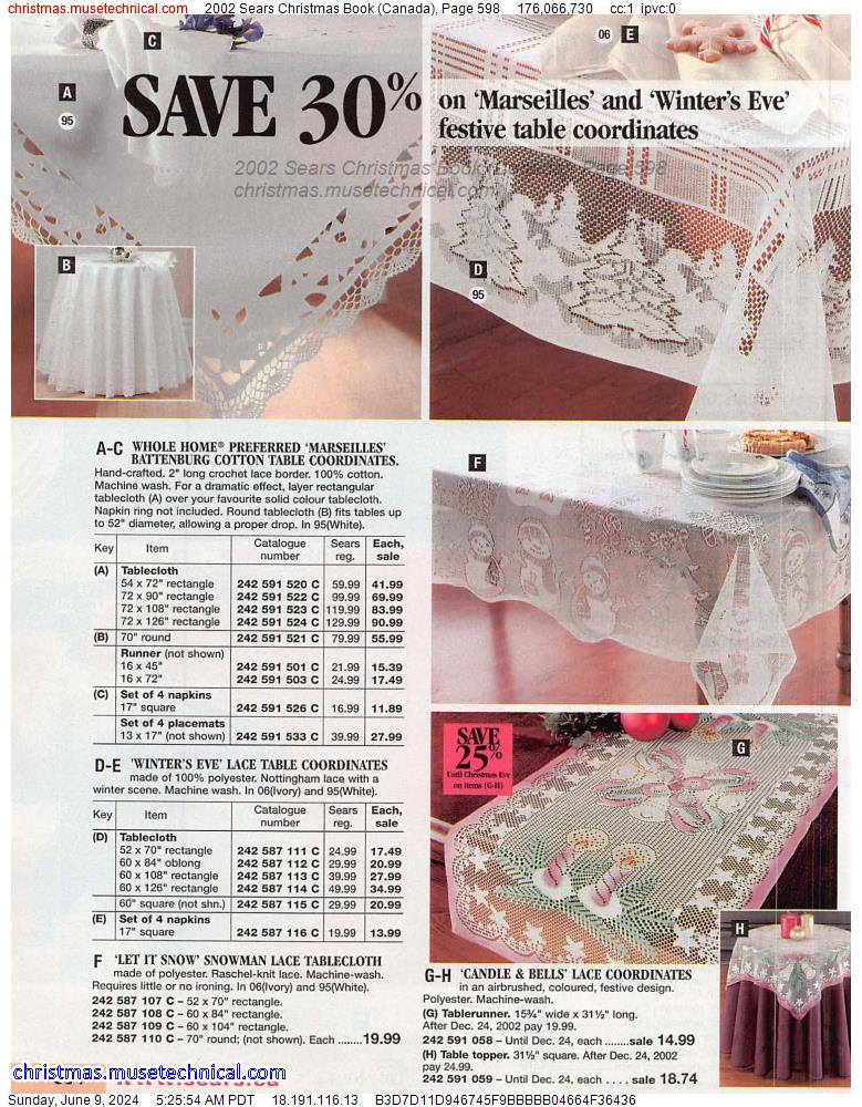2002 Sears Christmas Book (Canada), Page 598