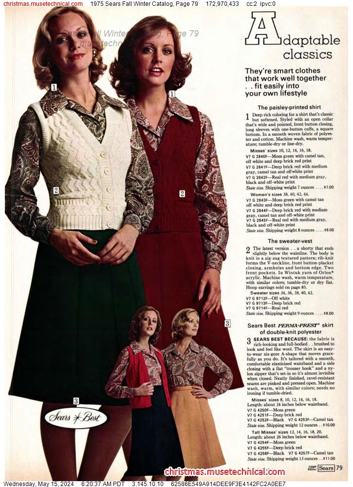 1975 Sears Fall Winter Catalog, Page 79