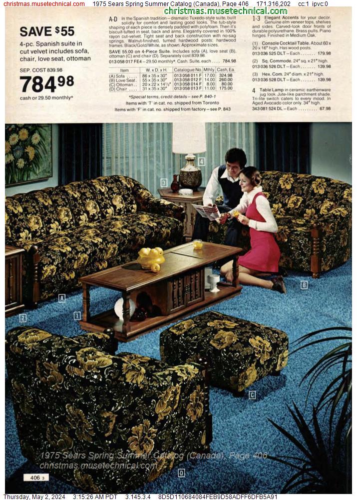 1975 Sears Spring Summer Catalog (Canada), Page 406