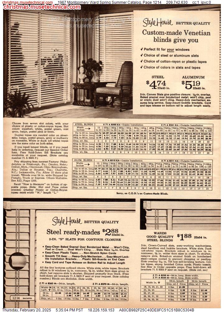 1967 Montgomery Ward Spring Summer Catalog, Page 1214