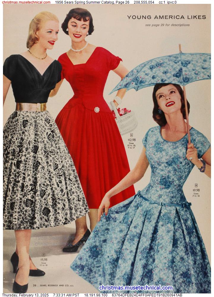 1956 Sears Spring Summer Catalog, Page 26