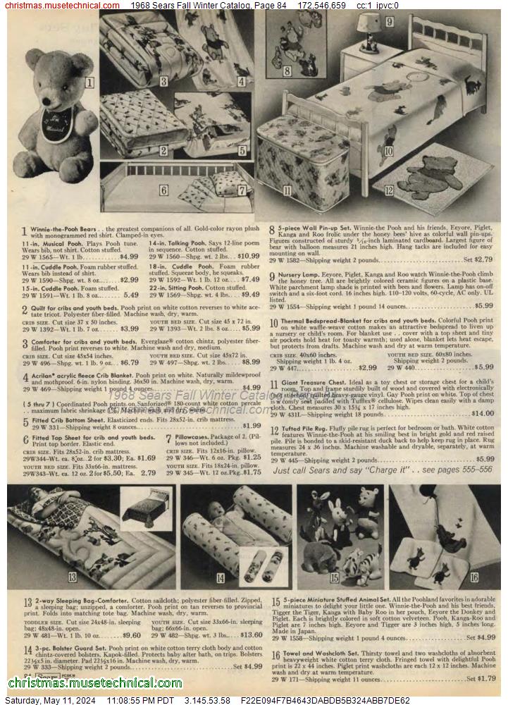 1968 Sears Fall Winter Catalog, Page 84