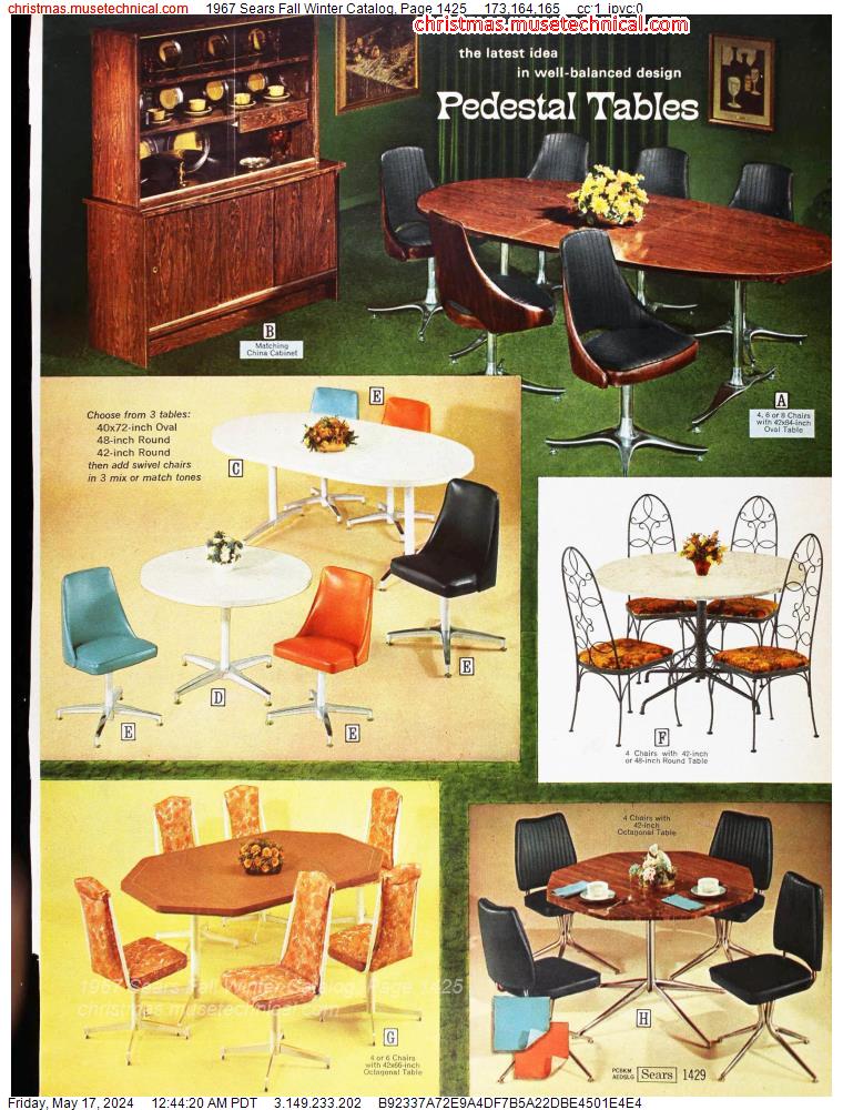 1967 Sears Fall Winter Catalog, Page 1425
