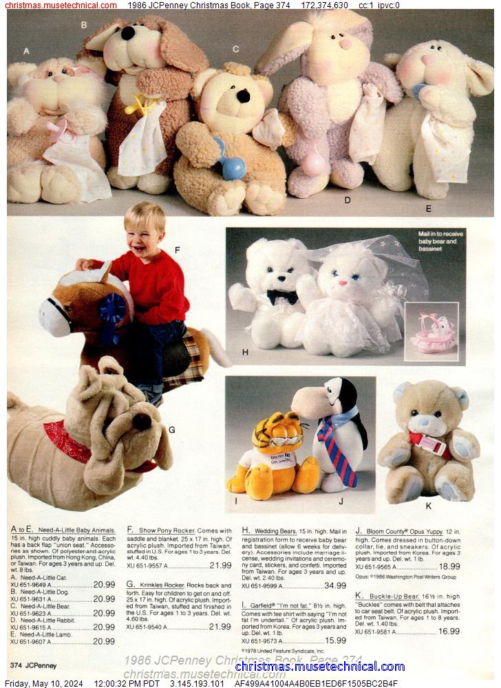 1986 JCPenney Christmas Book, Page 374