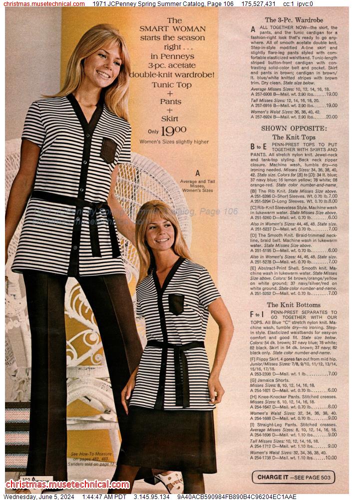 1971 JCPenney Spring Summer Catalog, Page 106