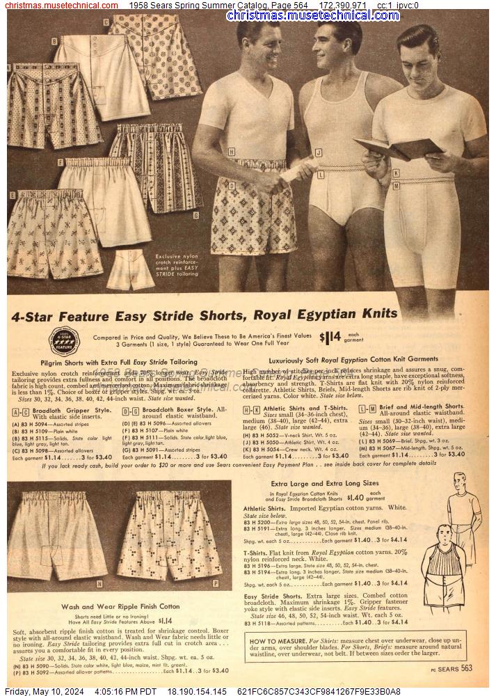 1958 Sears Spring Summer Catalog, Page 564