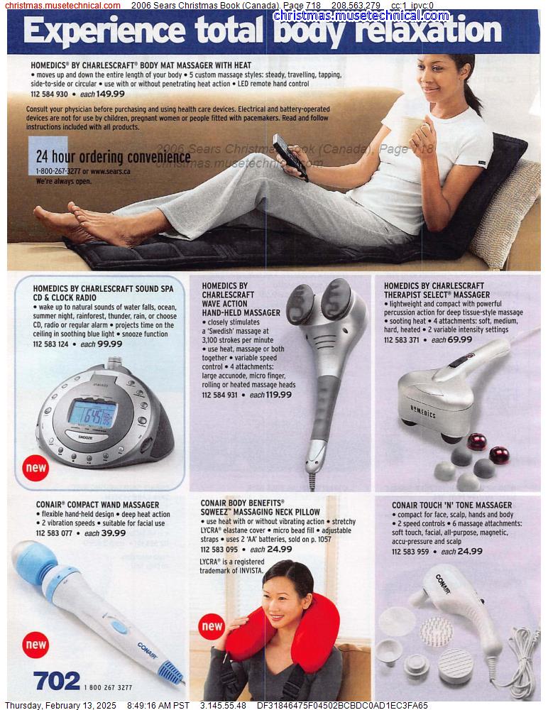 2006 Sears Christmas Book (Canada), Page 718