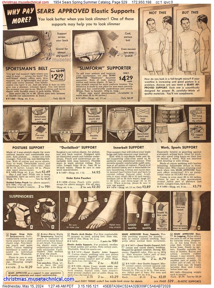 1954 Sears Spring Summer Catalog, Page 529