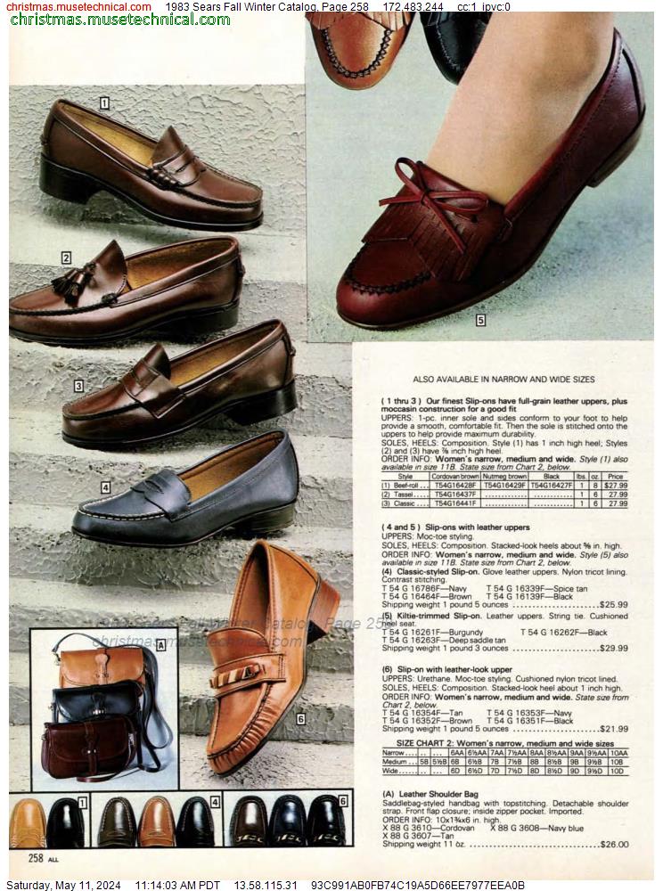 1983 Sears Fall Winter Catalog, Page 258