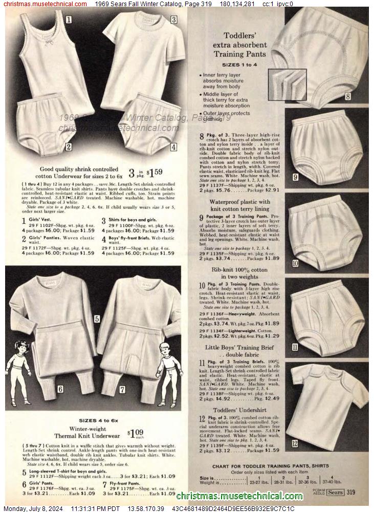 1969 Sears Fall Winter Catalog, Page 319