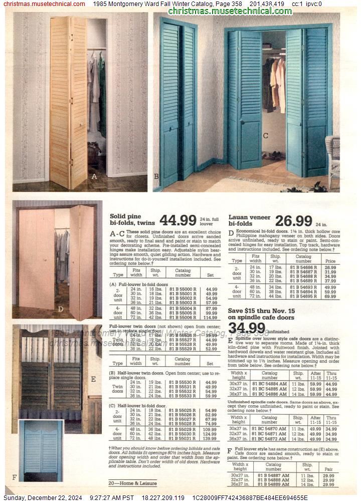 1985 Montgomery Ward Fall Winter Catalog, Page 358